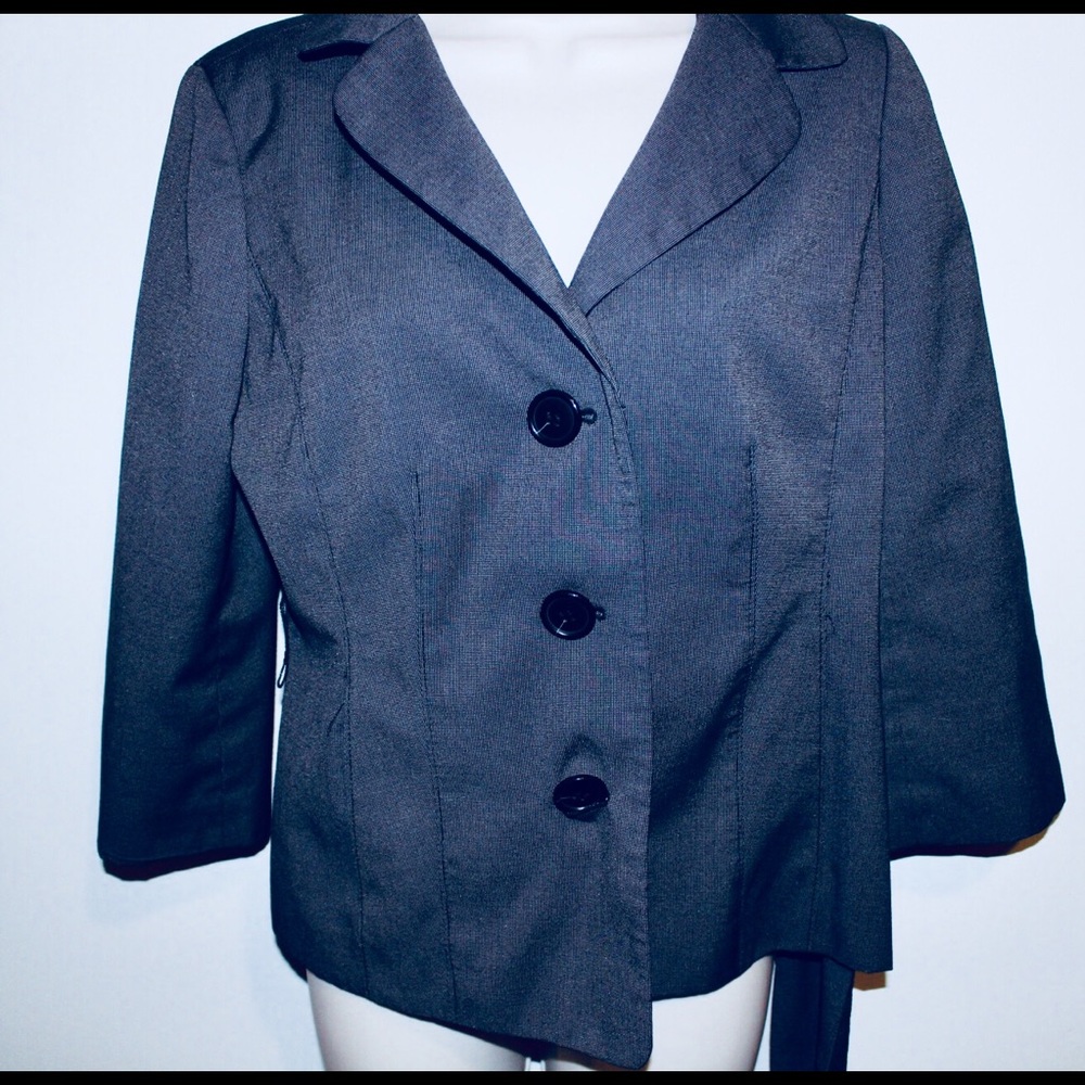 Ann Taylor grey button down blazer